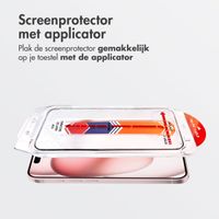 Accezz Gehard Glas Screenprotector + Applicator Apple iPhone 16 / 15