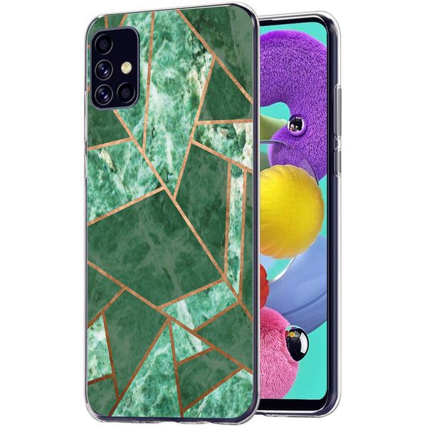 imoshion Design hoesje Samsung Galaxy A51 - Grafisch Koper / Groen