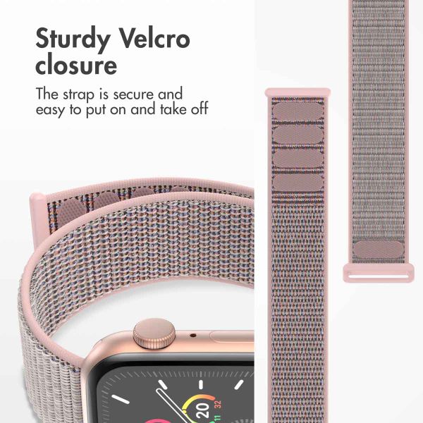imoshion Nylon Strap Apple Watch | 38/40/41/42 mm - Sand Pink