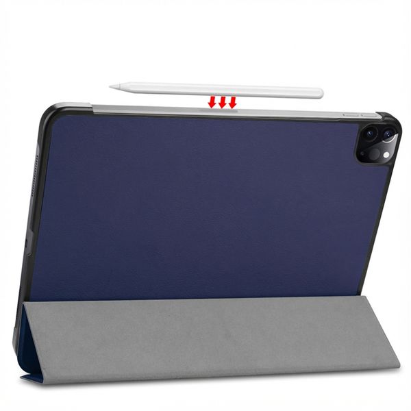 imoshion Trifold Bookcase Apple iPad Pro 11 (2022 / 2021 / 2020 / 2018) - Donkerblauw
