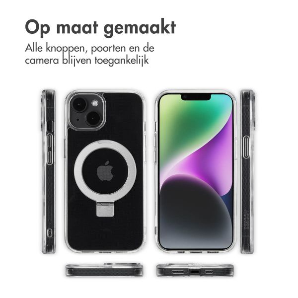 Accezz Ring Stand Backcover met MagSafe Apple iPhone 14 - Transparant
