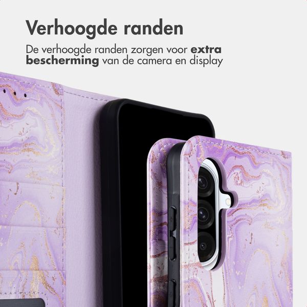 imoshion Design Bookcase Samsung Galaxy A36 - Purple Marble