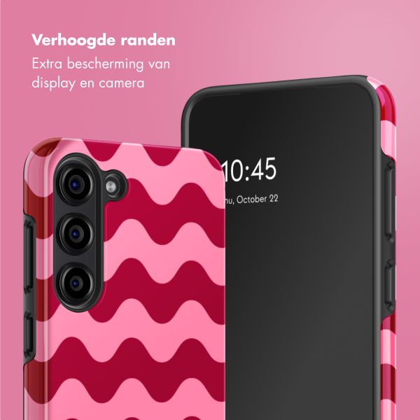 Selencia Vivid Tough Backcover Samsung Galaxy S23 - Wave Vibes Lipstick