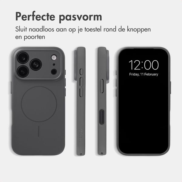 Accezz Grip Backcover met MagSafe Apple iPhone 18 Pro / 17 Pro - Grijs