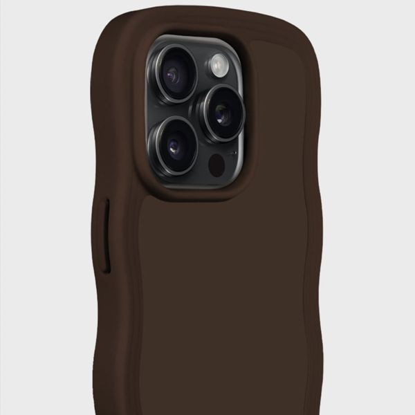 Holdit Wavy Case iPhone 14 Pro Max - Chocolate