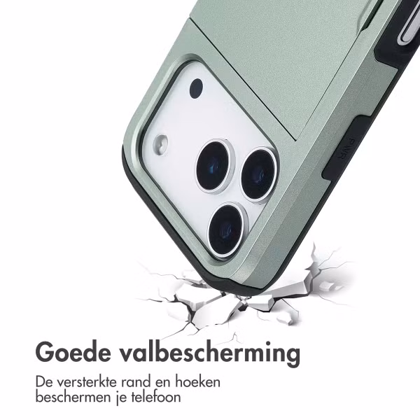 imoshion Backcover met pasjeshouder Apple iPhone 17 Pro - Groen