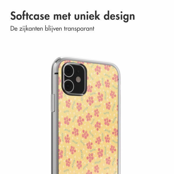 imoshion  Design hoesje iPhone 11 - Sunny Yellow Petite Flowers