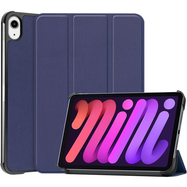 imoshion Trifold Bookcase iPad Mini 7 (2024) / iPad Mini 6 (2021) - Donkerblauw