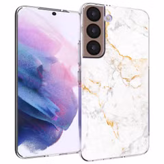 imoshion Design hoesje Samsung Galaxy S22 - White Marble