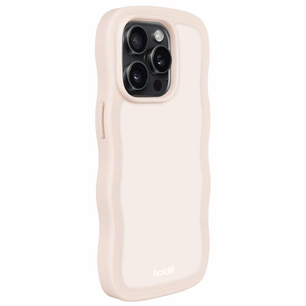 Holdit Wavy Case Apple iPhone 15 Pro Max - Light Beige