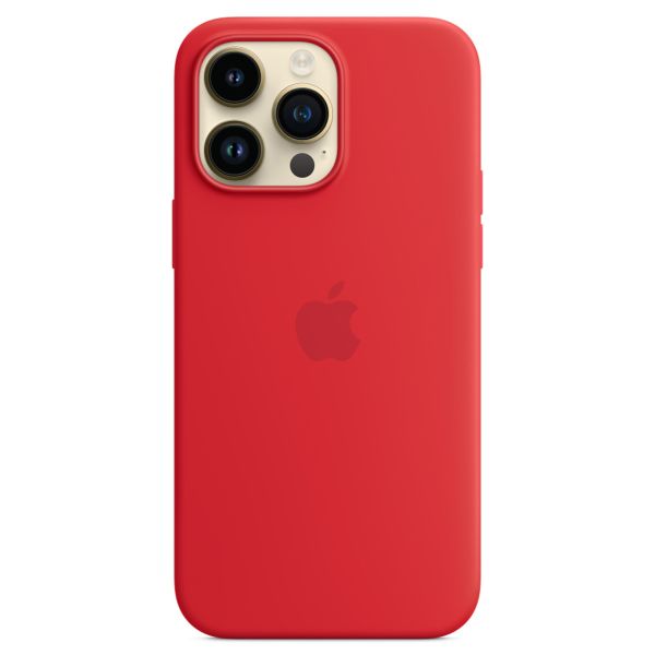 Apple Silicone Backcover MagSafe iPhone 14 Pro Max - Rood