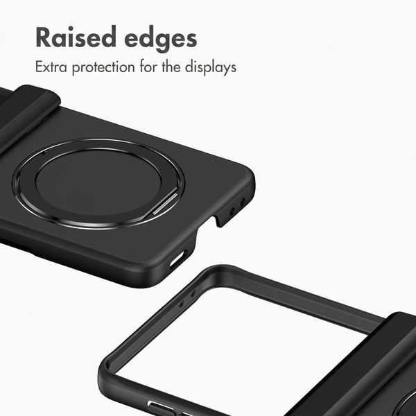 Accezz Colour Back Cover with MagSafe and Ring Stand Samsung Galaxy Z Flip 8 - Black