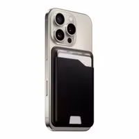 Nomad Leather Mag Wallet met Apple Find My Tracking - Black