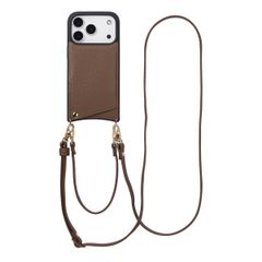 Selencia Nova Phone Case with Cord and Card Holder Apple iPhone 17 Pro - Mocha Brown
