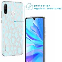 imoshion Design hoesje Huawei P30 Lite - Luipaard - Blauw