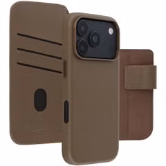 Accezz Leather Bookcase 2-in-1 met MagSafe Apple iPhone 18 Pro / 17 Pro - Coffee Brown