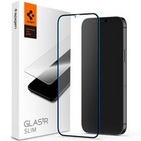 Spigen GLAStR Screenprotector iPhone 12 Pro Max - Zwart