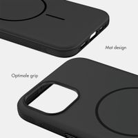 imoshion Color Backcover met Thin MagSafe Ring Apple iPhone 14 / 13 - Zwart