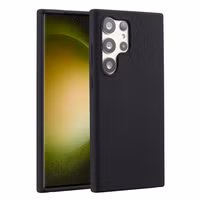 Accezz Liquid Silicone Backcover Samsung Galaxy S23 Ultra - Zwart