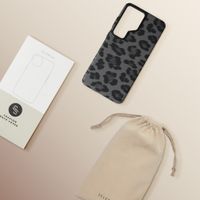 Selencia Sabi Back Cover Panther Print with MagSafe Samsung Galaxy S26 Ultra - Midnight Black