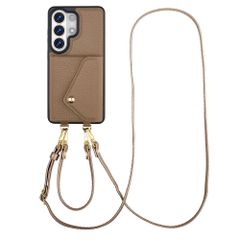 Selencia Sera Phone Case with Cord and Envelope Card Holder Samsung Galaxy S26 Ultra - Taupe