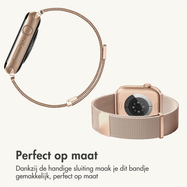 imoshion Milanees magnetisch bandje Apple Watch | 44/45/46/49 mm - Rose Gold