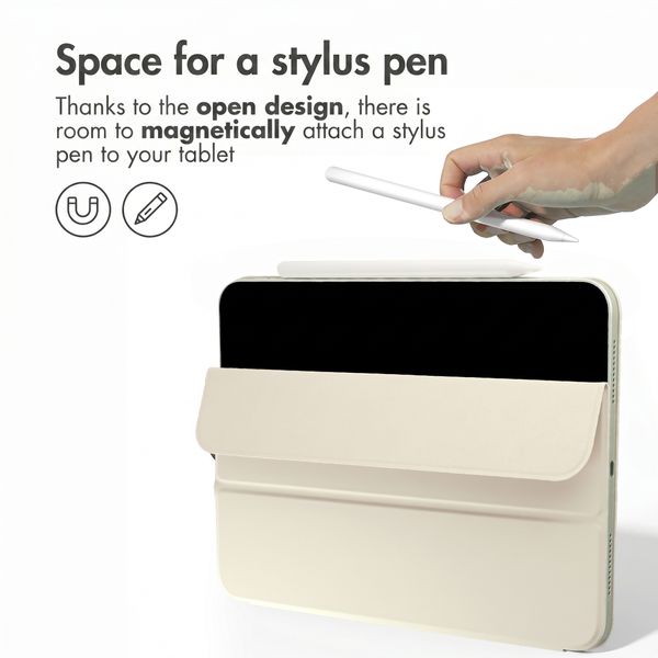 imoshion Magnetic Book Case Apple iPad Pro 13 (2025) M5 / (2024) M4 - Beige