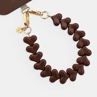 Selencia Lova Hartjes Polskoord - Chocolate Brown