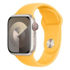 Apple Sport Band Apple Watch Series 1 t/m 9 / SE (38/40/41 mm) | Series 10 / 11 (42 mm) - Maat M/L - Sunshine