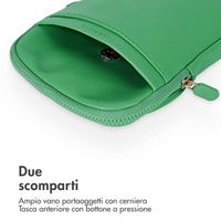 Selencia Telefoontasje Crossbody Sports - Kunstleer - Groen