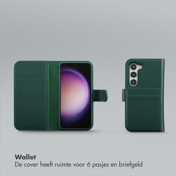 Selencia Olyn Uitneembare Bookcase met MagSafe Samsung Galaxy S23 - Groen