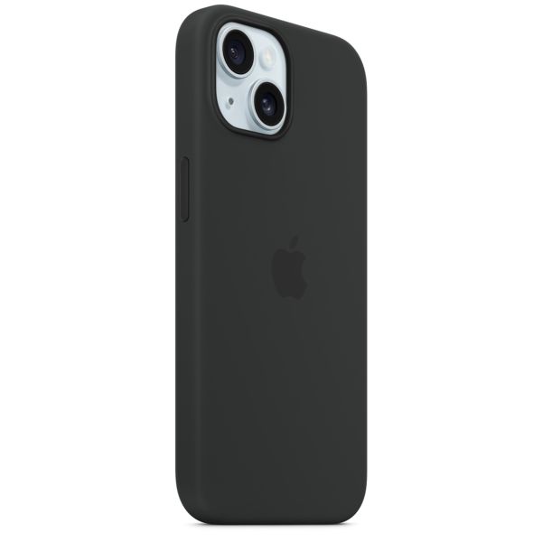 Apple Silicone Backcover MagSafe Apple iPhone 15 - Black