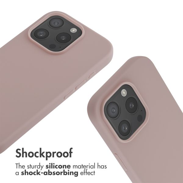 imoshion Silicone Case with Strap Apple iPhone 16 Pro - Sand Pink