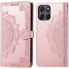 imoshion Mandala Bookcase Motorola Moto G77 - Rose Gold