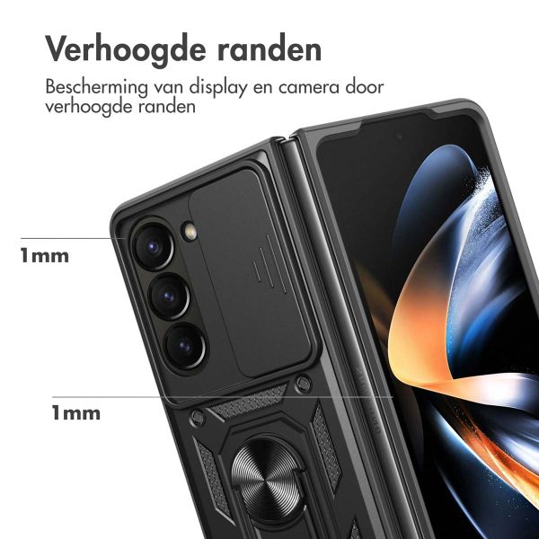 imoshion Rugged Backcover met ring Samsung Galaxy Z Fold 6 - Zwart