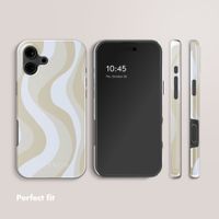 Selencia Vivid Back Cover with MagSafe Apple iPhone 16 - Desert Waves Beige