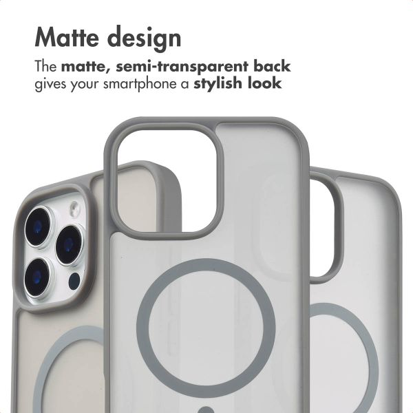 imoshion Colour Guard Back Cover with MagSafe Apple iPhone 16 Pro - Grey