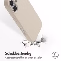 Accezz Liquid Silicone Backcover met MagSafe Apple iPhone 17 - Stone