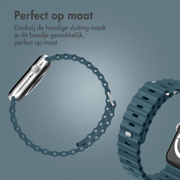 Accezz Ocean bandje Apple Watch | 38/40/41/42 mm - Abyss Blue