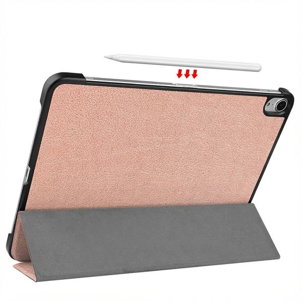 imoshion Trifold Bookcase Apple iPad Air 11 inch (2026) M4 / (2025) M3 / (2024) M2 / Air 5 (2022) / Air 4 (2020) - Rosé Goud