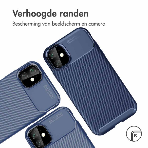 imoshion Carbon Softcase Backcover iPhone 11 - Blauw