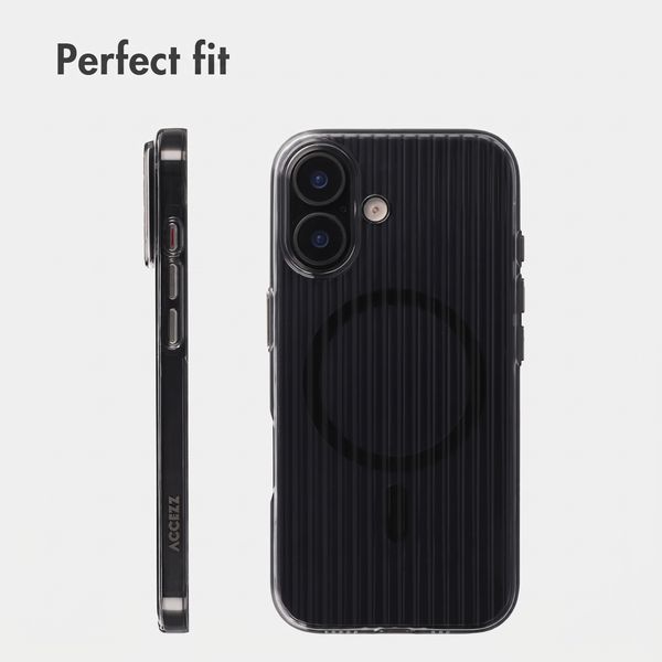 Accezz Lite Case with MagSafe | Fluted | Apple iPhone 16 - Black