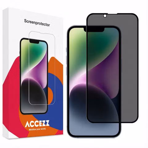 Accezz Gehard Glas Privacy Screenprotector Apple iPhone 17e / 16e / 14 / 13 / 13 Pro