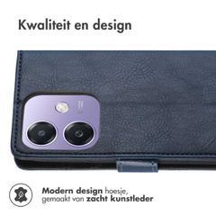 imoshion Luxe Bookcase Oppo A40 (4G) / Oppo A40M (4G) / Oppo A60 (5G) - Donkerblauw