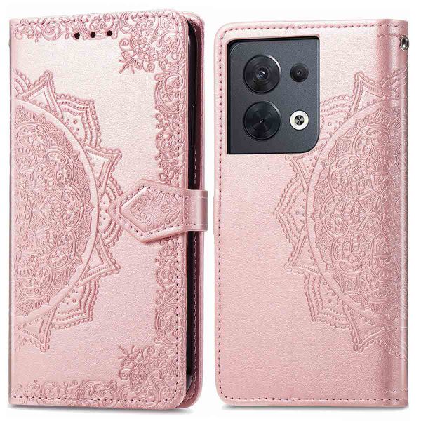 imoshion Mandala Bookcase Oppo Reno 8 5G - Rose Gold