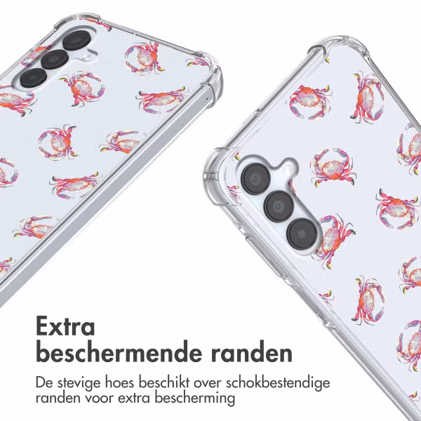 imoshion Design hoesje met koord Samsung Galaxy A15 (5G/4G) - Crab Watercolor