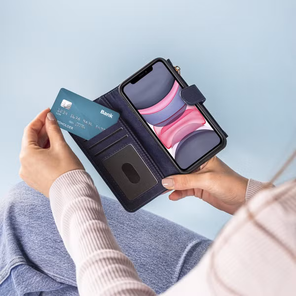 imoshion Luxe Portemonnee iPhone SE (2022 / 2020) 8 / 7 - Donkerblauw