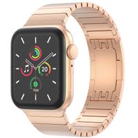 Selencia Stalen schakelband Apple Watch Series 1 t/m 9 / SE (38/40/41 mm) | Series 10 / 11 (42 mm) - Rosé Goud