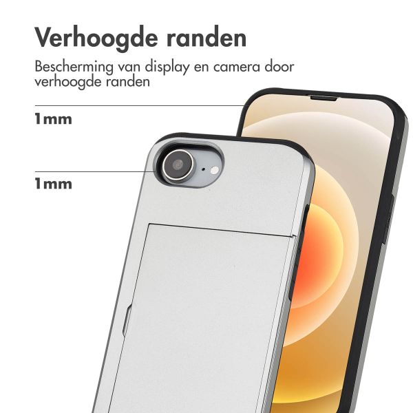 imoshion Backcover met pasjeshouder iPhone 16e - Grijs