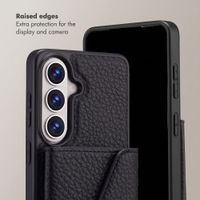 Selencia Sera Phone Case with Cord and Envelope Card Holder Samsung Galaxy A27 (5G) - Black